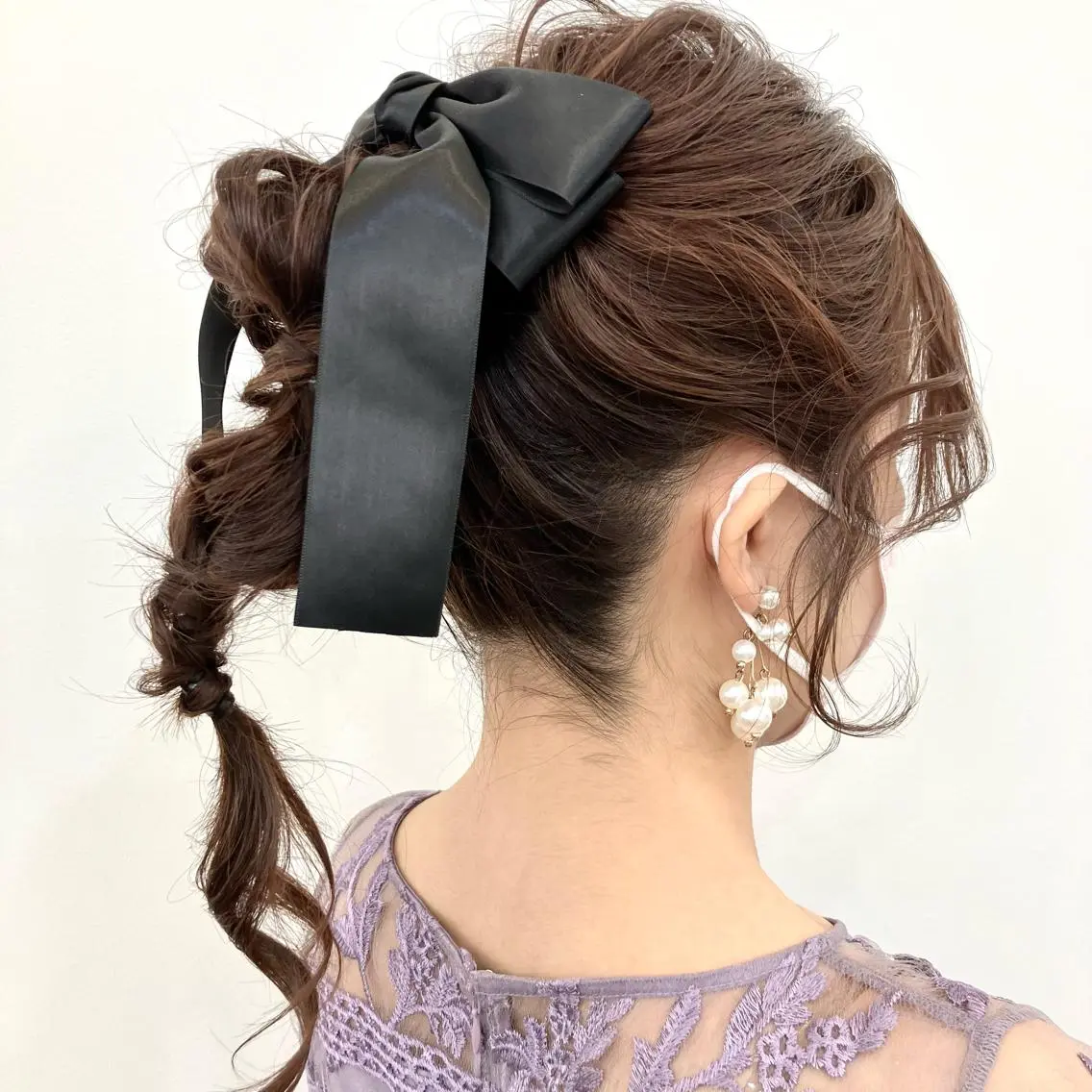 ミディアム ヘアセット 勝野 麻美のヘアスタイル
