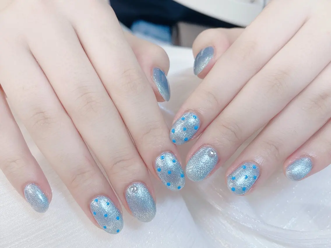 ネイル チークネイル 成人式 フレンチネイル グラデーション 氷ネイル・うるうるネイル ハンドネイル DUO   MI nail salonのネイルデザイン