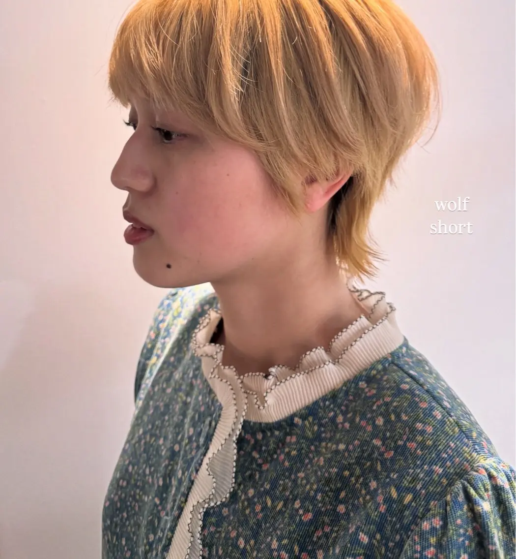 ショート ショートヘア saki|パーマ ボブパーマ.メンズのヘアスタイル