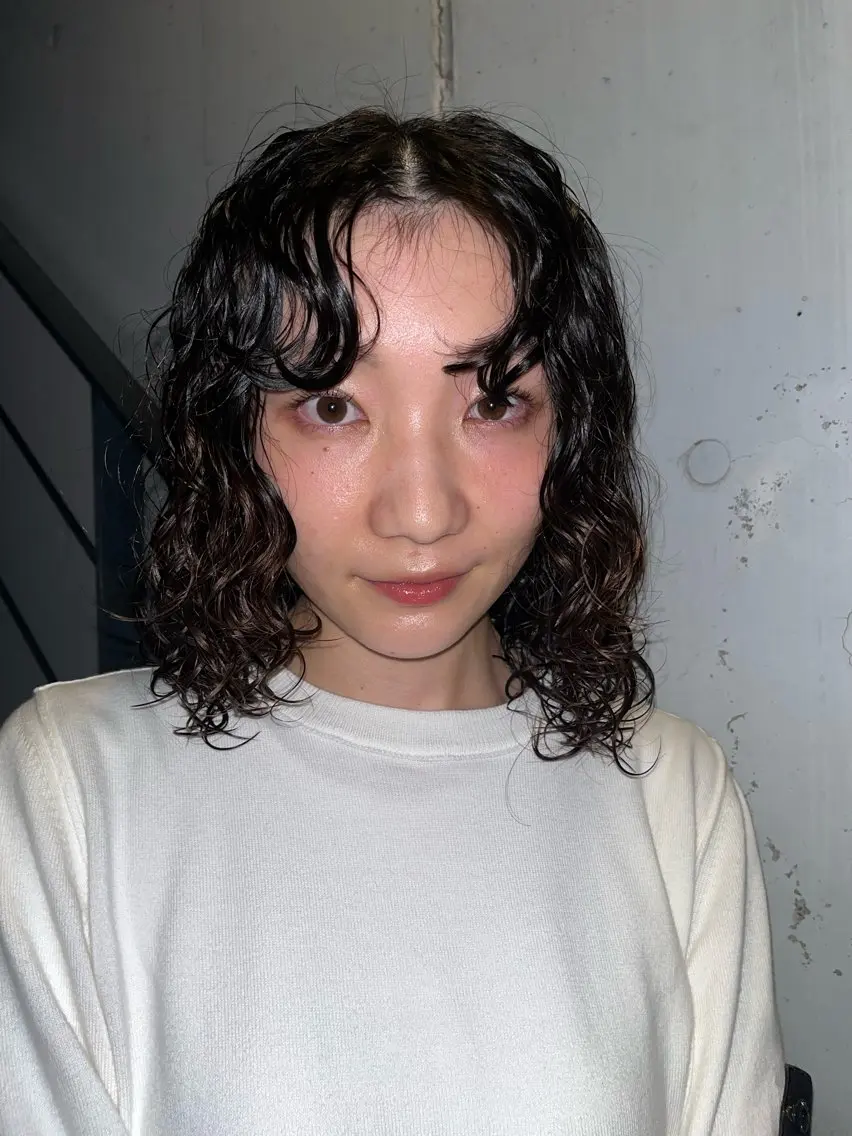 ミディアム ミディアムパーマ カット パーマ 原宿/ブリーチ shunpeiのヘアスタイル