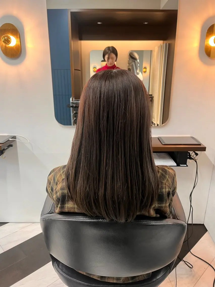 ミディアム カラー カット ヘアカラー トリートメント ヘッドスパ 💫似合わせカット 💫かずはのヘアスタイル