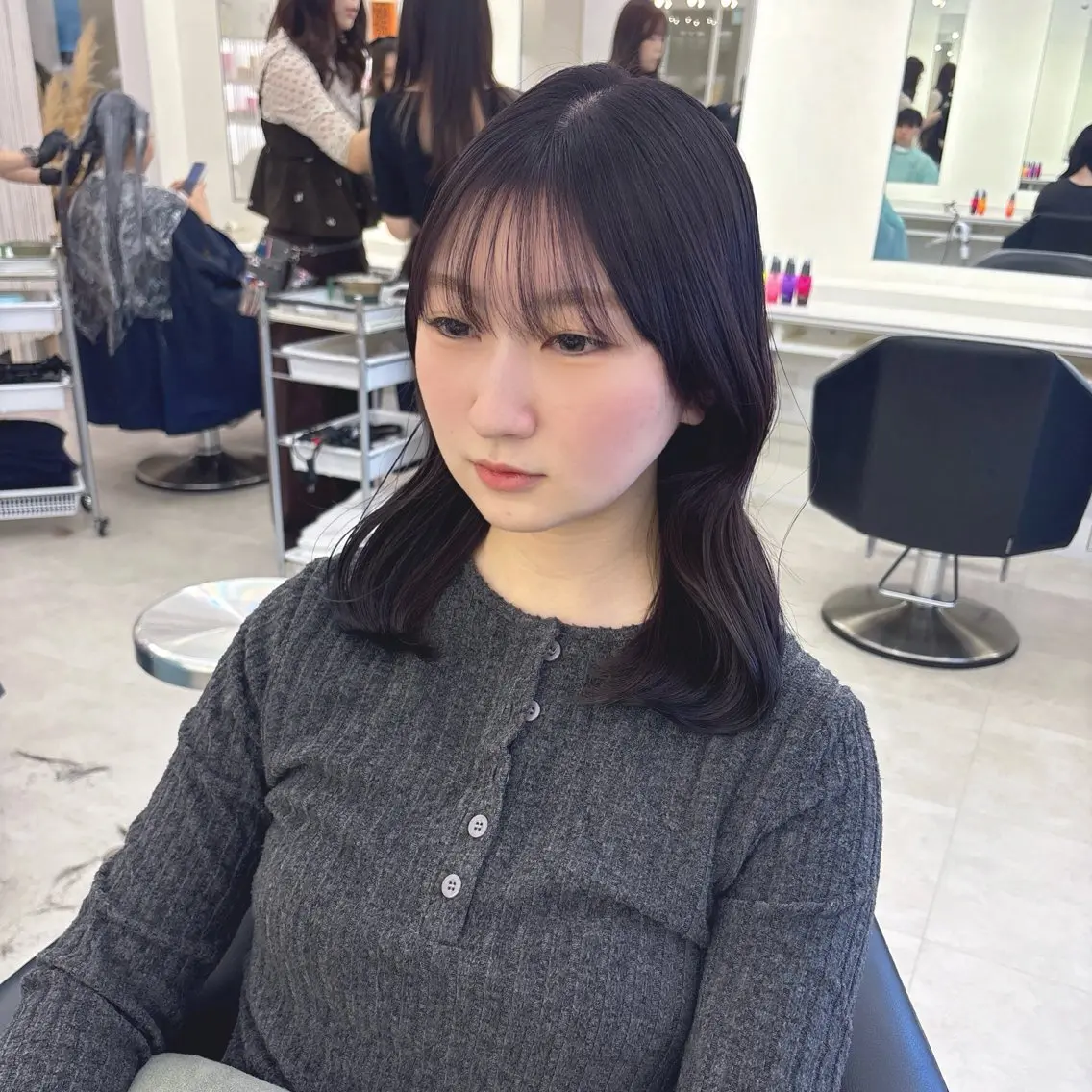 ロング カラー ヘアカラー ParveMix 楠本結菜💟のヘアスタイル