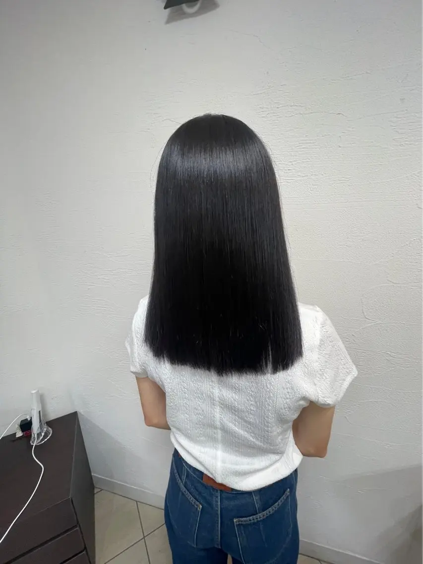 ミディアム 縮毛矯正 🍒Ash国立 阿部妃南🍒のヘアスタイル