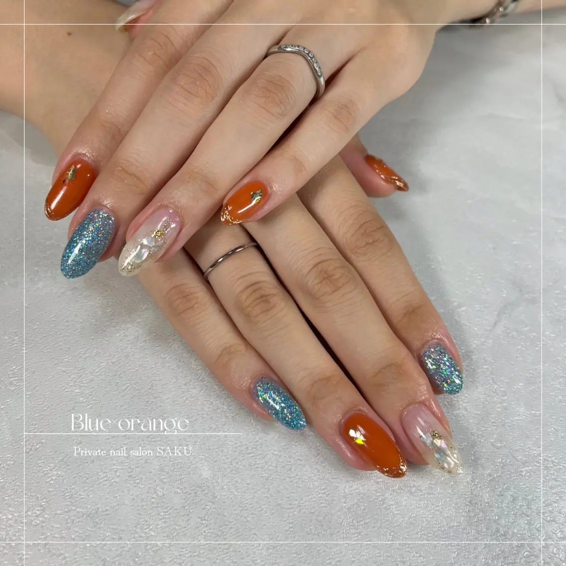 ネイル 夏ネイル SAKU nail 作島茜のネイルデザイン