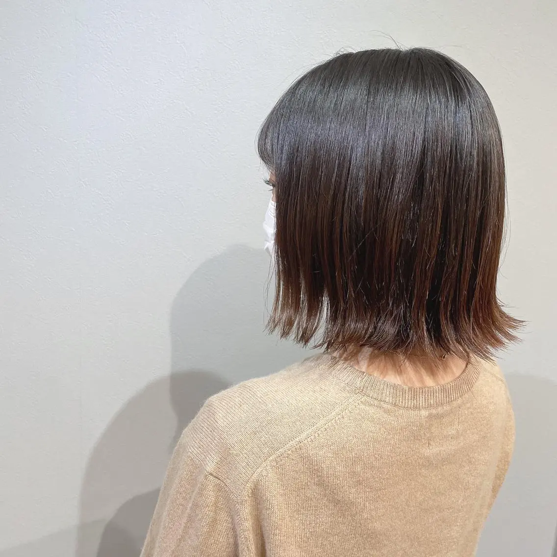 ミディアム 切りっぱなしボブ ボブ MISATO THIRD SHOPのヘアスタイル