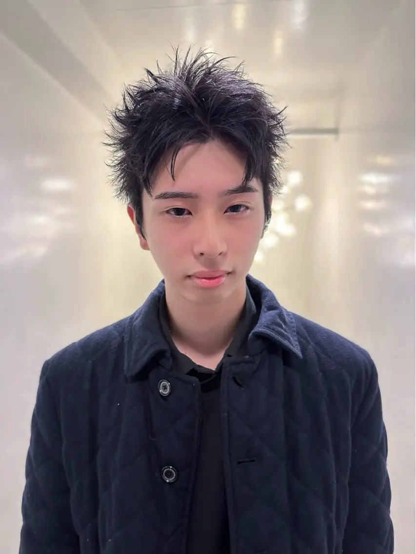 ショート メンズ スパイキーショート 似合わせカット ショートヘア カット 安藤幹人 メンズパーマのヘアスタイル