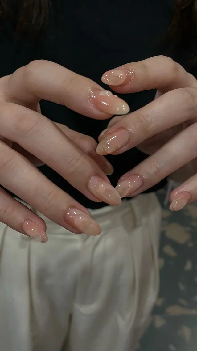 ネイル ニュアンスネイル ピンク new.ed/ staffのネイルデザイン