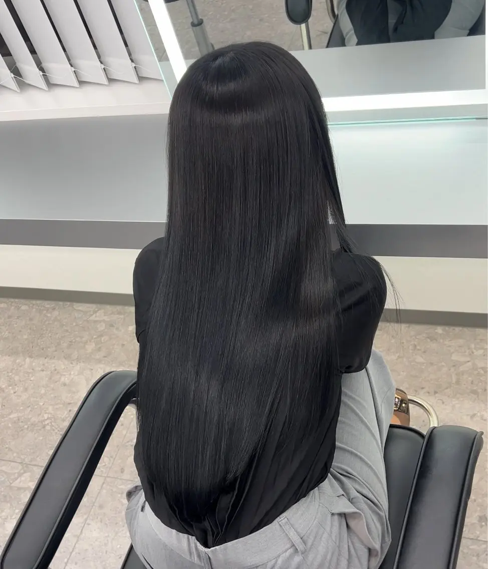 ロング カラー カット 縮毛矯正 トリートメント 髪質改善ストレート Kantaのヘアスタイル