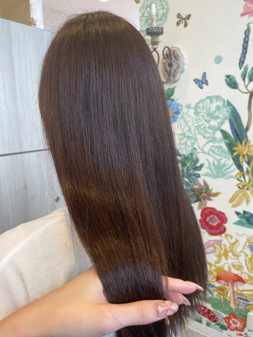 カラー 透明感カラー カット ヘアカラー トリートメント emusalon Rinaのヘアスタイル