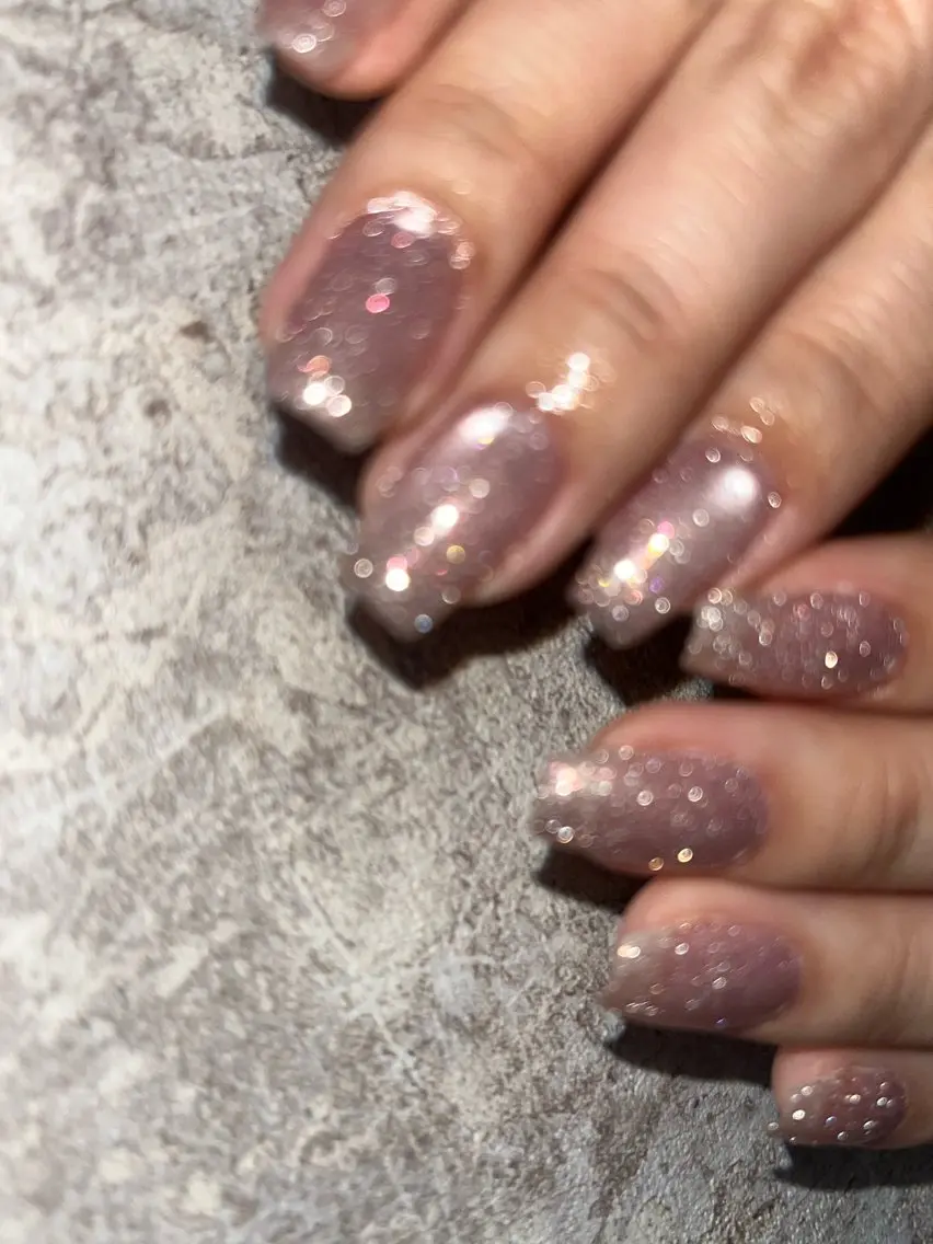 ネイル フラッシュネイル ラメ(グリッター) マグネットネイル ハンドネイル eri chan nailのネイルデザイン