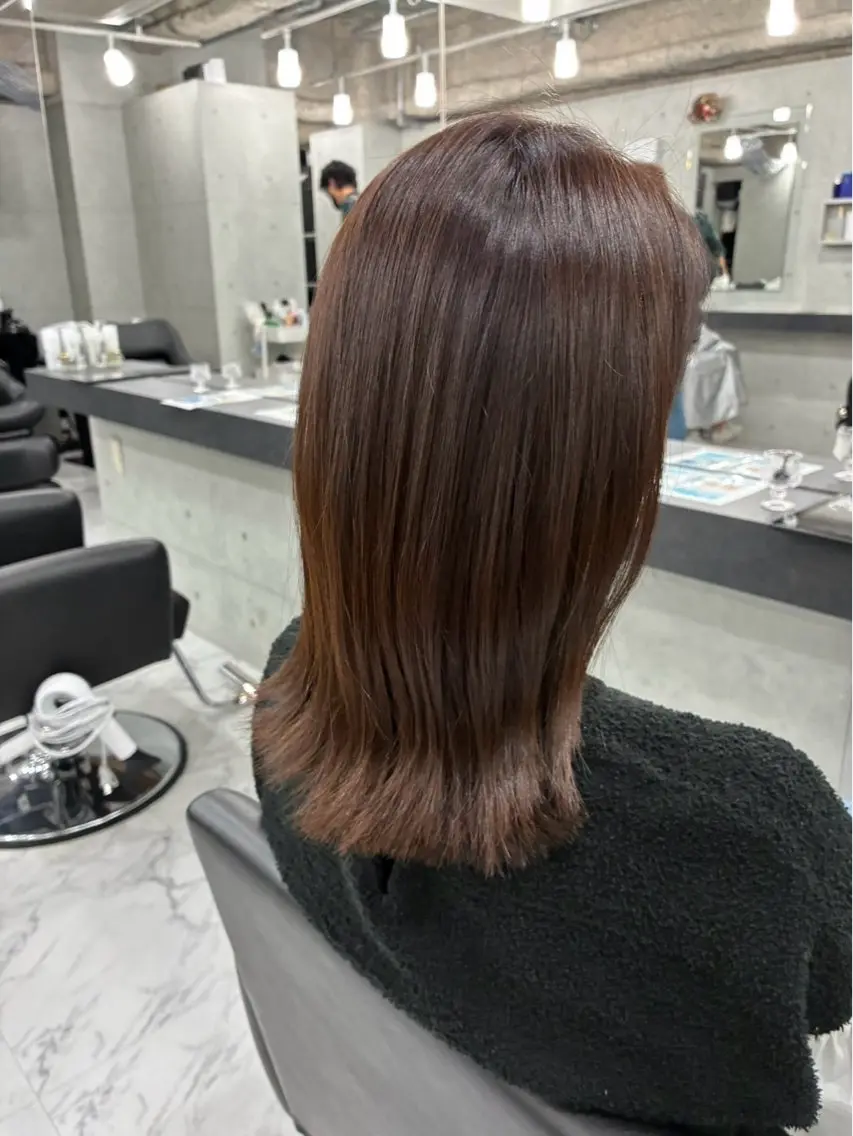 セミロング カラー カット ヘアカラー Endearing 🌟銀座のヘアスタイル