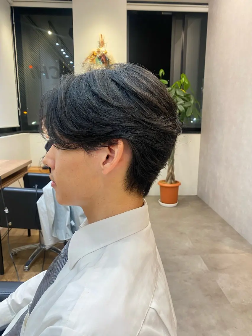 ニュアンスパーマ&メンズカットの写真