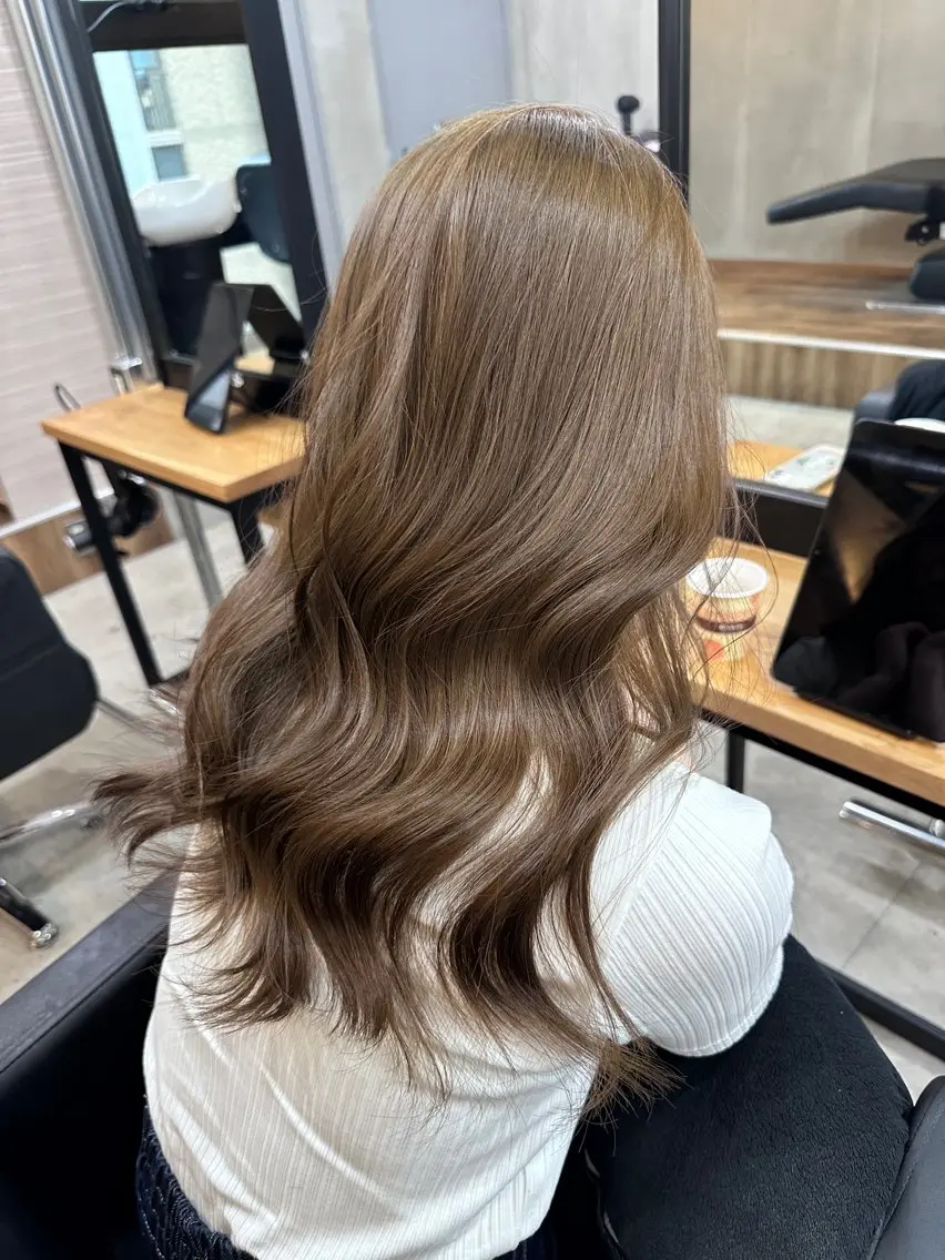 セミロング ヘアカラー トリートメント 健太郎 髪質改善/透明感のヘアスタイル