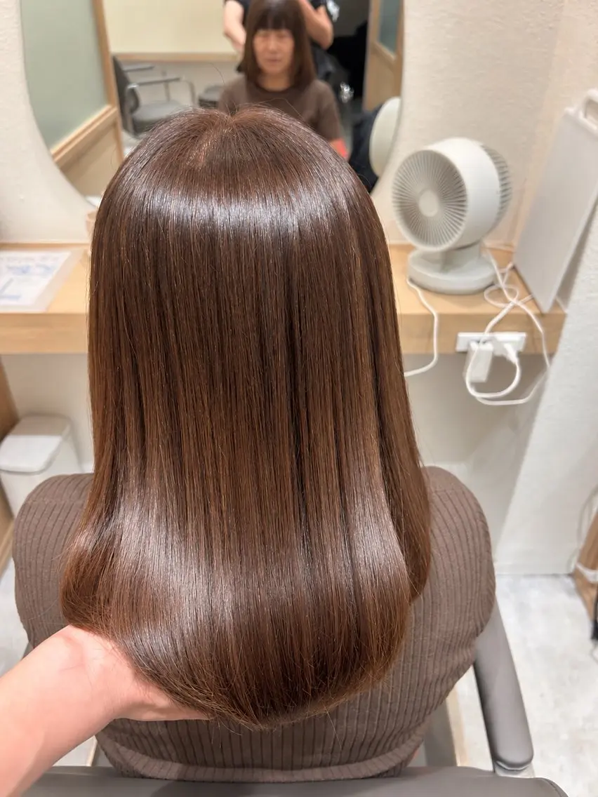 ミディアム 髪質改善 トリートメント 久木原 ゆりのヘアスタイル