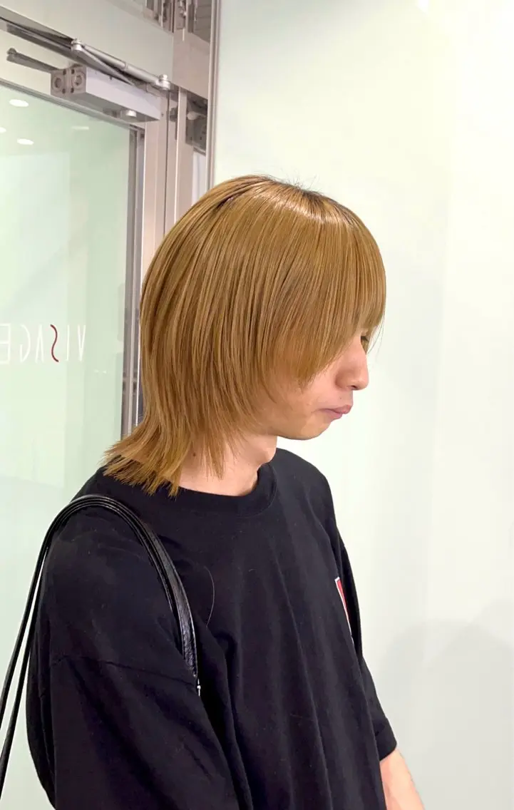 ミディアム カラー ブリーチ 透明感カラー デザインカラー 髪質改善 レイヤーカット 山本梨華/ 透明感カラーのヘアスタイル