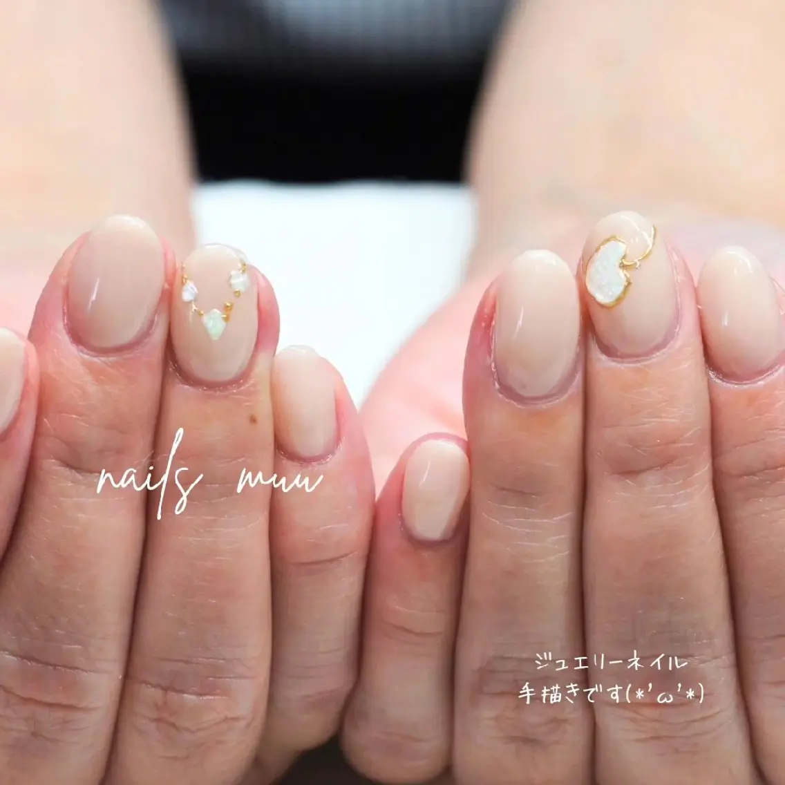ネイル アートネイル 韓国ネイル オフィスネイル nails muu まゆのネイルデザイン