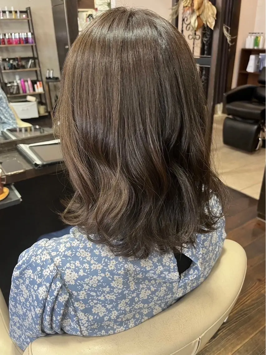 ミディアム カラー 金山／森心乃　カット ブリーチモデル募集中のヘアスタイル