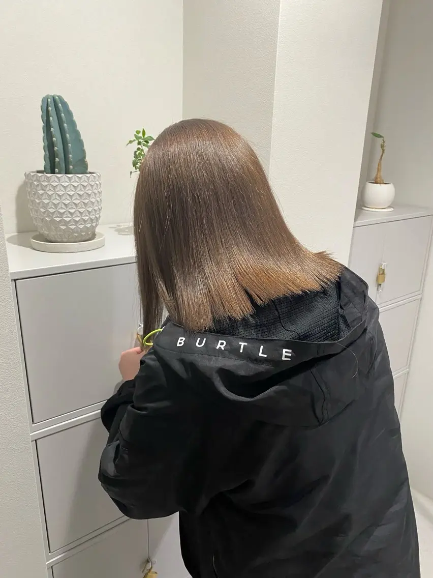 カラー ブラウンカラー 檜 果歩のヘアスタイル