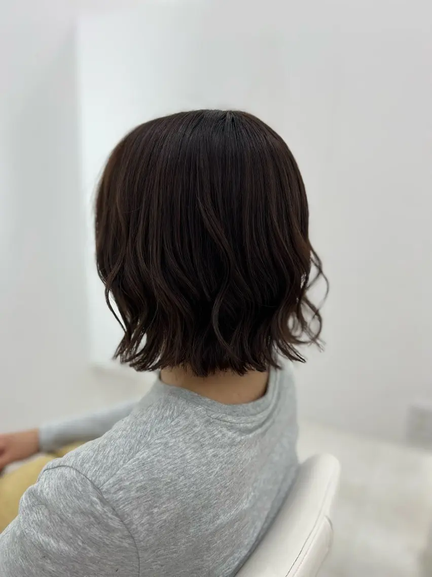 ショート カラー カット ヘアカラー トリートメント ✄﻿aini天王寺 ✄﻿ゆ乃のヘアスタイル