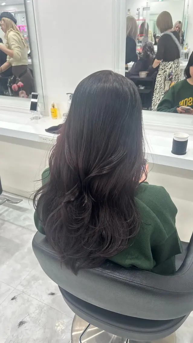 ロング カラー パーマ ヘアアレンジ メンズ キッズ ベージュブラウン 🎀Himari🎀のヘアスタイル