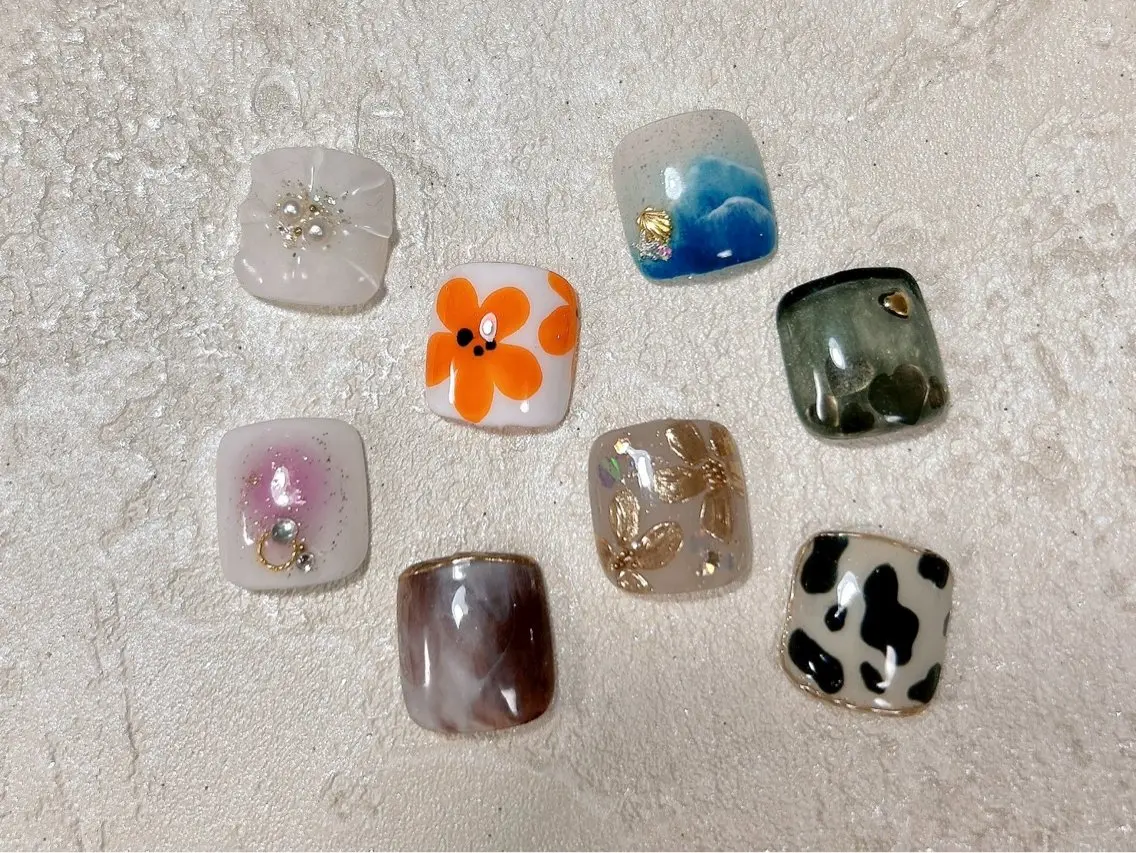 ネイル フットネイル Bonheur Duex＊AIRIのネイルデザイン