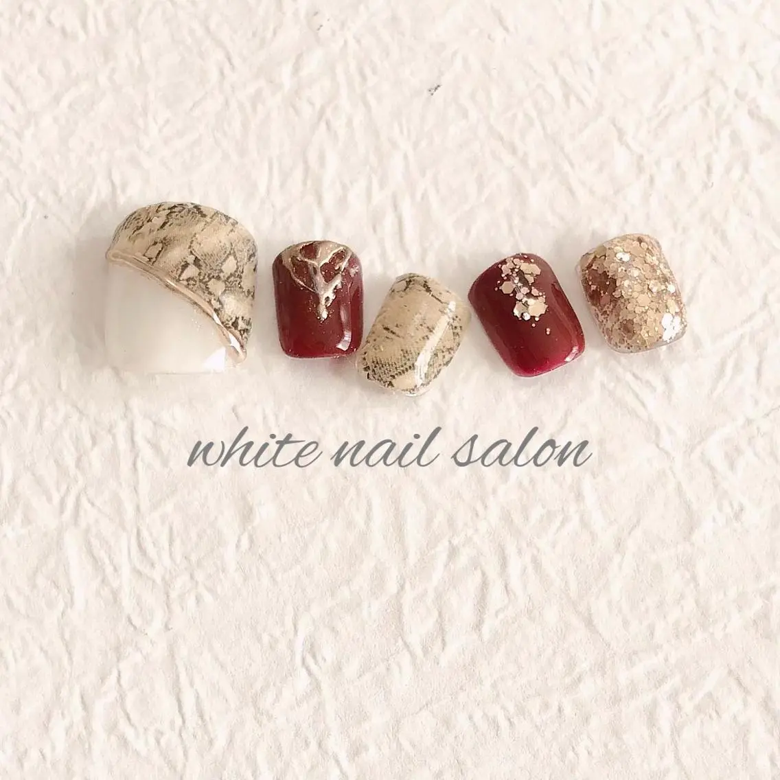 ネイル ジェルネイル ハードジェル 持ち込み ソフトジェル フットネイル white nail salonのネイルデザイン