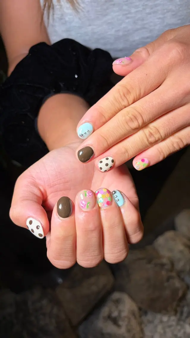 ネイル ハンドネイル 海優⭐️ネイル⭐️ 透明感カラーのヘアスタイル