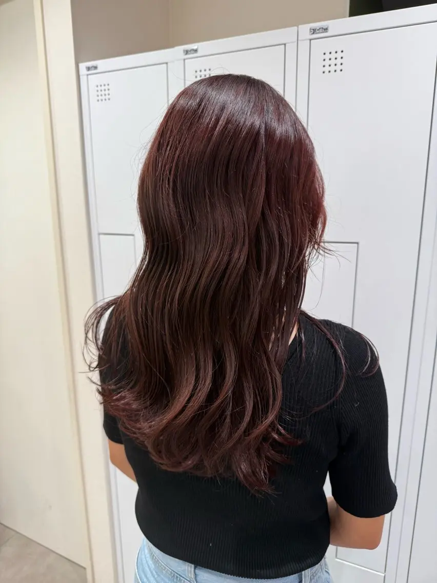 セミロング カット ヘアカラー 松平 拓巳のヘアスタイル