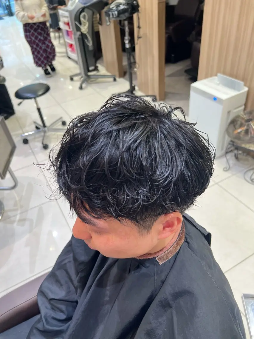パーマ メンズ メンズパーマ カット パーマ SENA 再現性 パーマと縮毛矯正のヘアスタイル