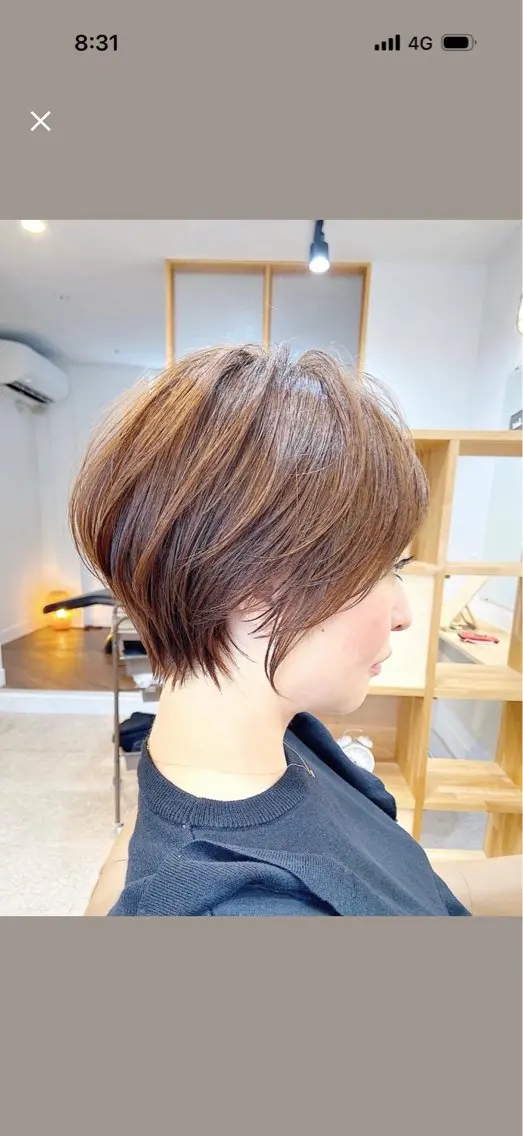 【くびれショートにしたい方🫧】デザインカット + 透明感カラーの写真