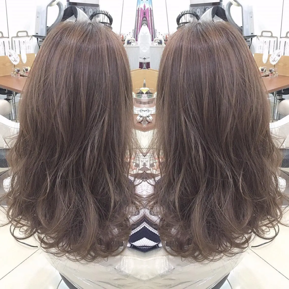 カラー 東梅田エリアカラー ヘアセットNo. 1のヘアスタイル