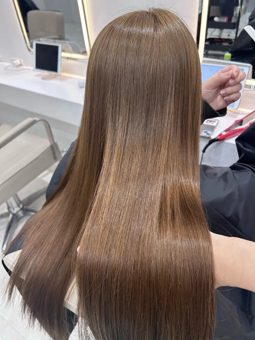 ロング カラー カット ヘアカラー トリートメント ダブルカラー髪質改善 /Annaのヘアスタイル
