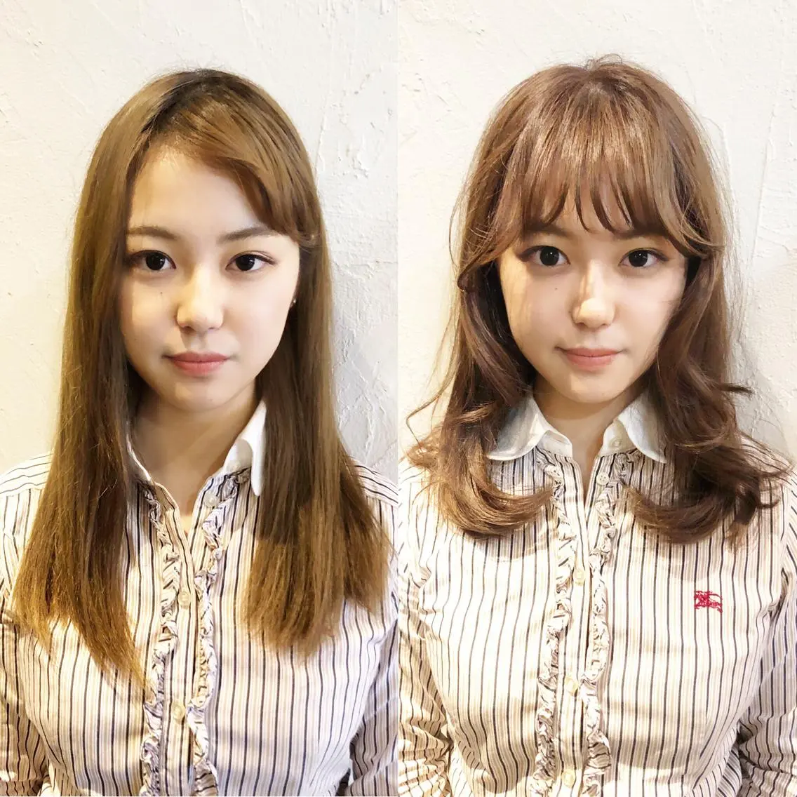 セミロング 髪質改善縮毛矯正 専門店のヘアスタイル