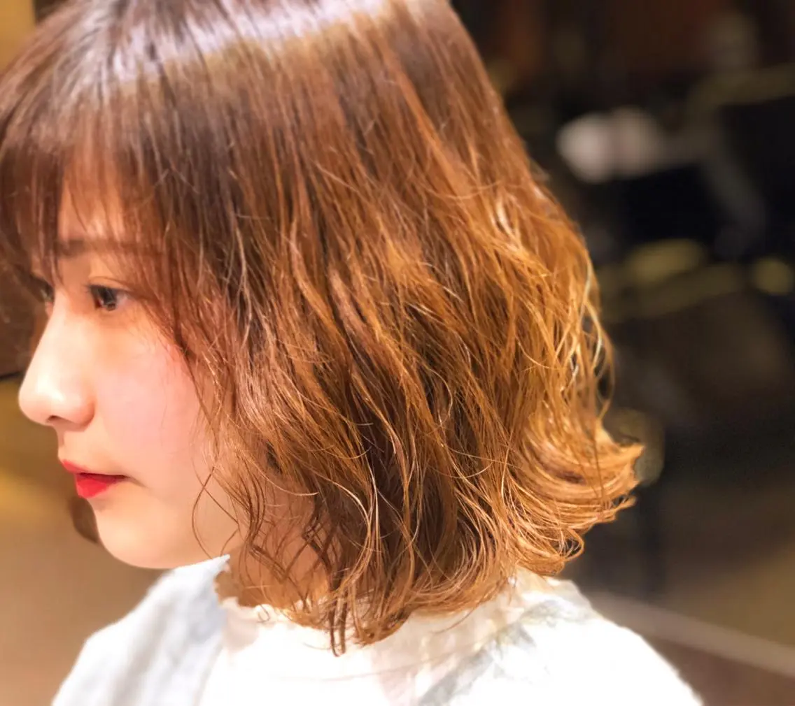 ショート パーマ 坂上 里果のヘアスタイル