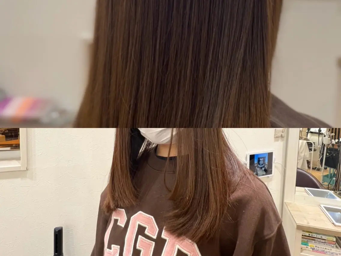 セミロング カラー レイヤーカット ローレイヤー reco / ユメカのヘアスタイル
