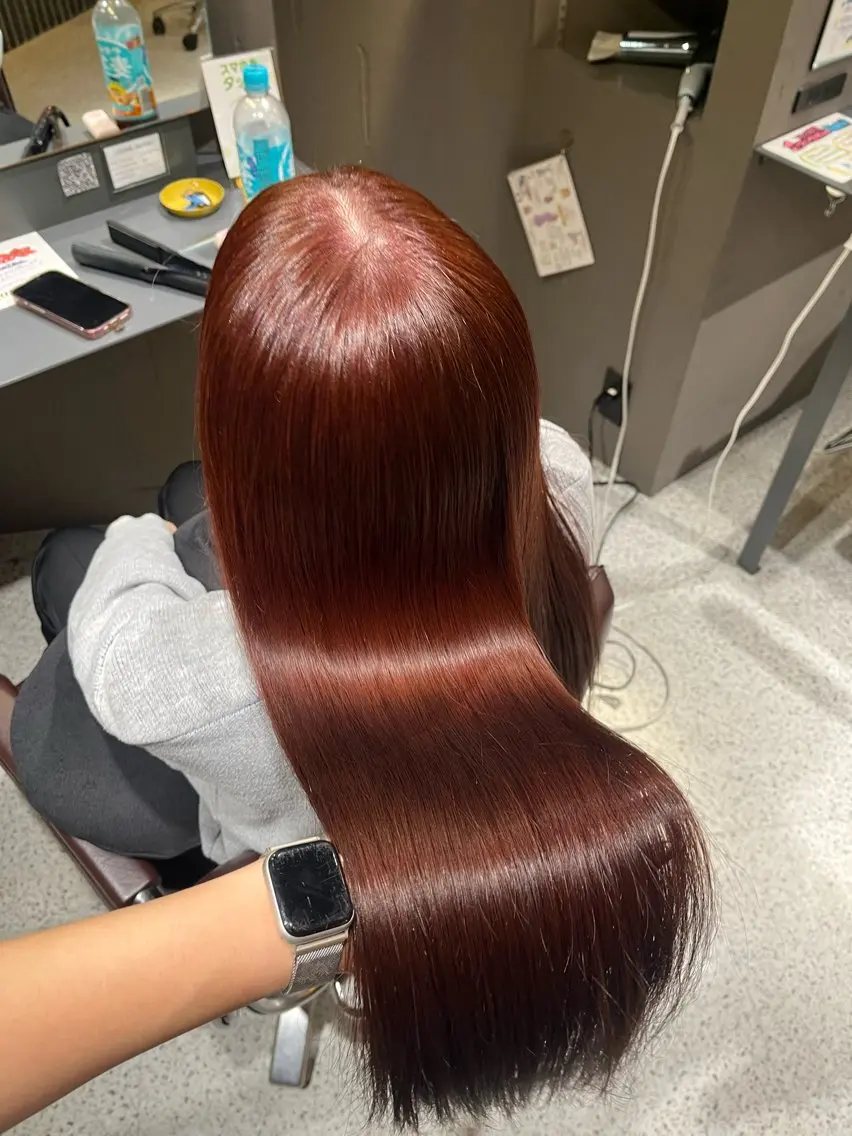 ロング カラー ブラウンカラー ピンクカラー ピンクブラウン ヘアカラー SHIINA / 透明感カラー🫧のヘアスタイル