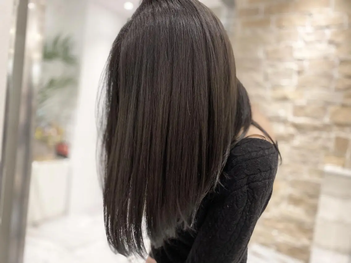 ミディアム カラー 髪質改善カラー、美髪 トリートメント専門のヘアスタイル