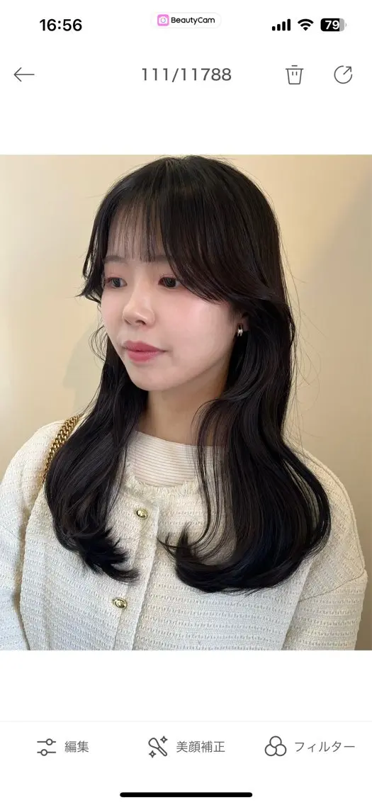 セミロング カラー 透明感カラー くびれヘア 顔周りカット 韓国風ヘア レイヤーカット 💫レイヤーカット✨ 透明感カラー工藤雄大のヘアスタイル