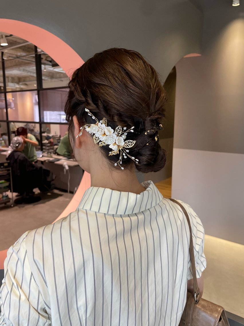 ミディアム ヘアセット ないとう ゆうかのヘアスタイル