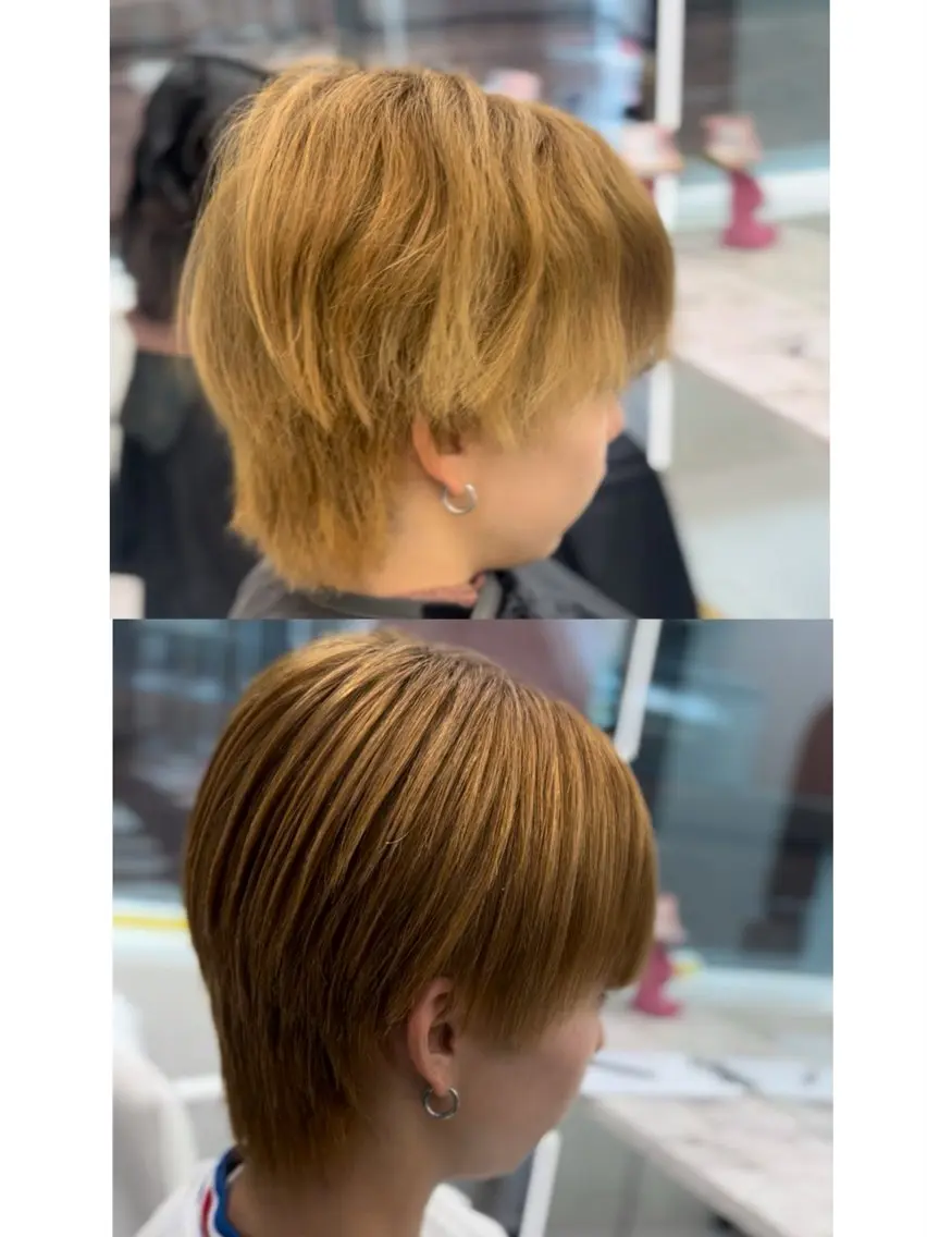 ショート メンズ カット 縮毛矯正 大阪韓国メンズ特化 LUNAのヘアスタイル
