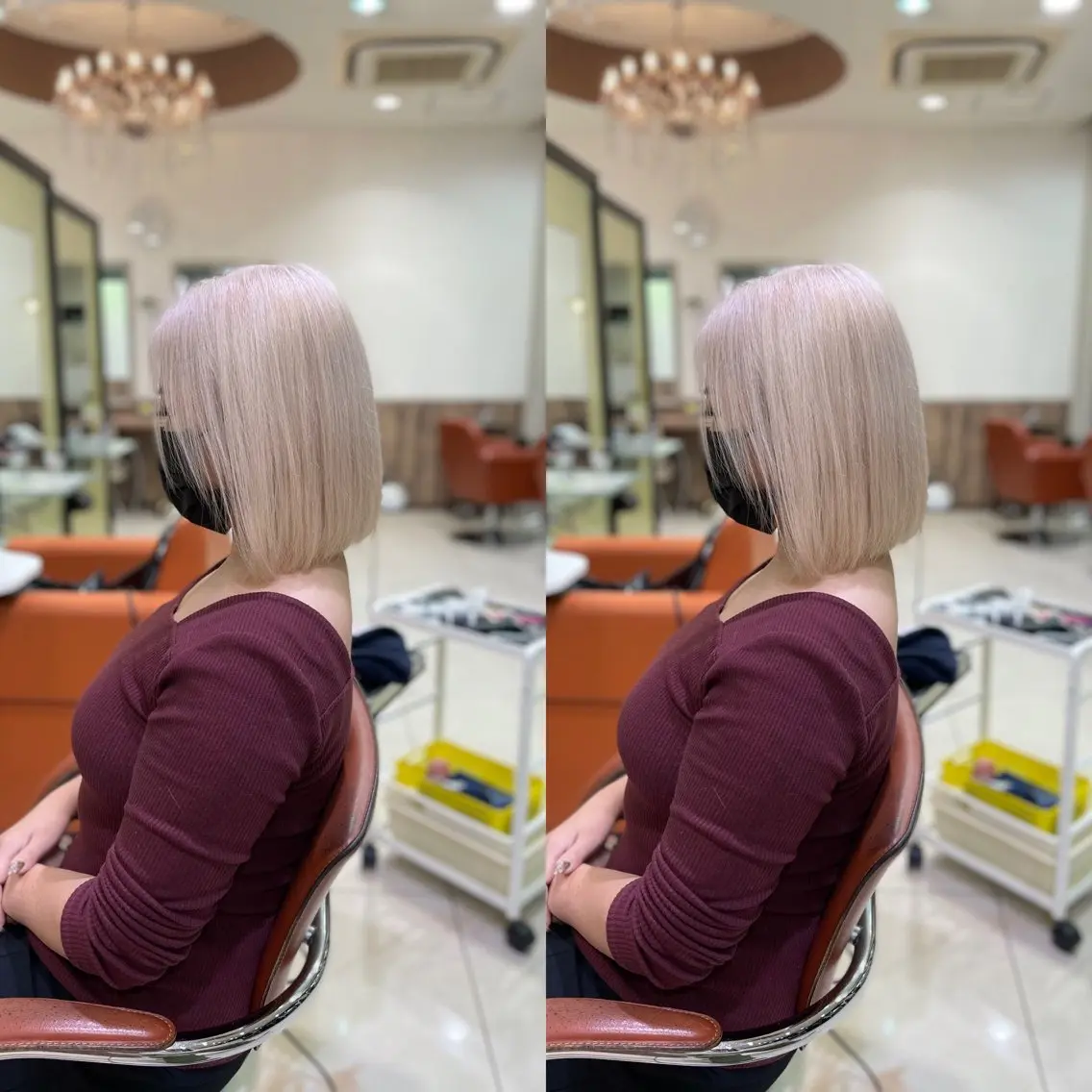 ミディアム ヘアカラー トリートメント Y Uのヘアスタイル