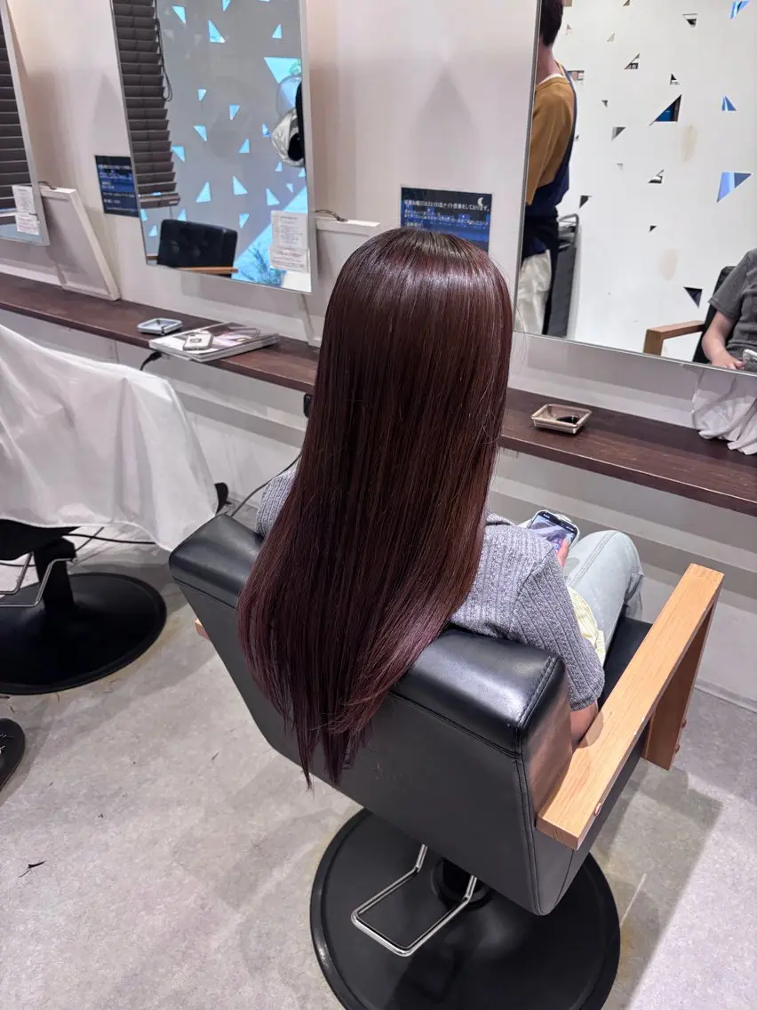 ロング カラー 髪質改善 ヘアカラー 真鍋 月音のヘアスタイル