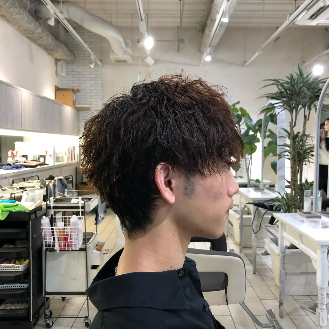 パーマ メンズ 可愛い顔周りカット お任せください✨中川のヘアスタイル