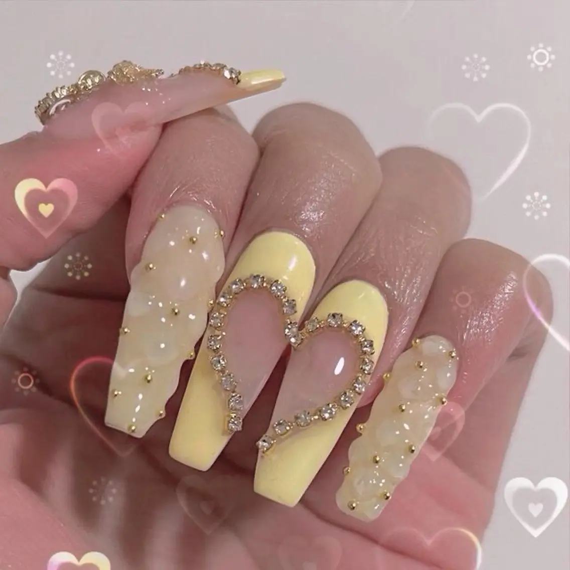 ネイル キラキラネイル 韓国ネイル ロングネイル ワンカラーネイル ワンホンネイル ハンドネイル Rina Nail.Novaのネイルデザイン