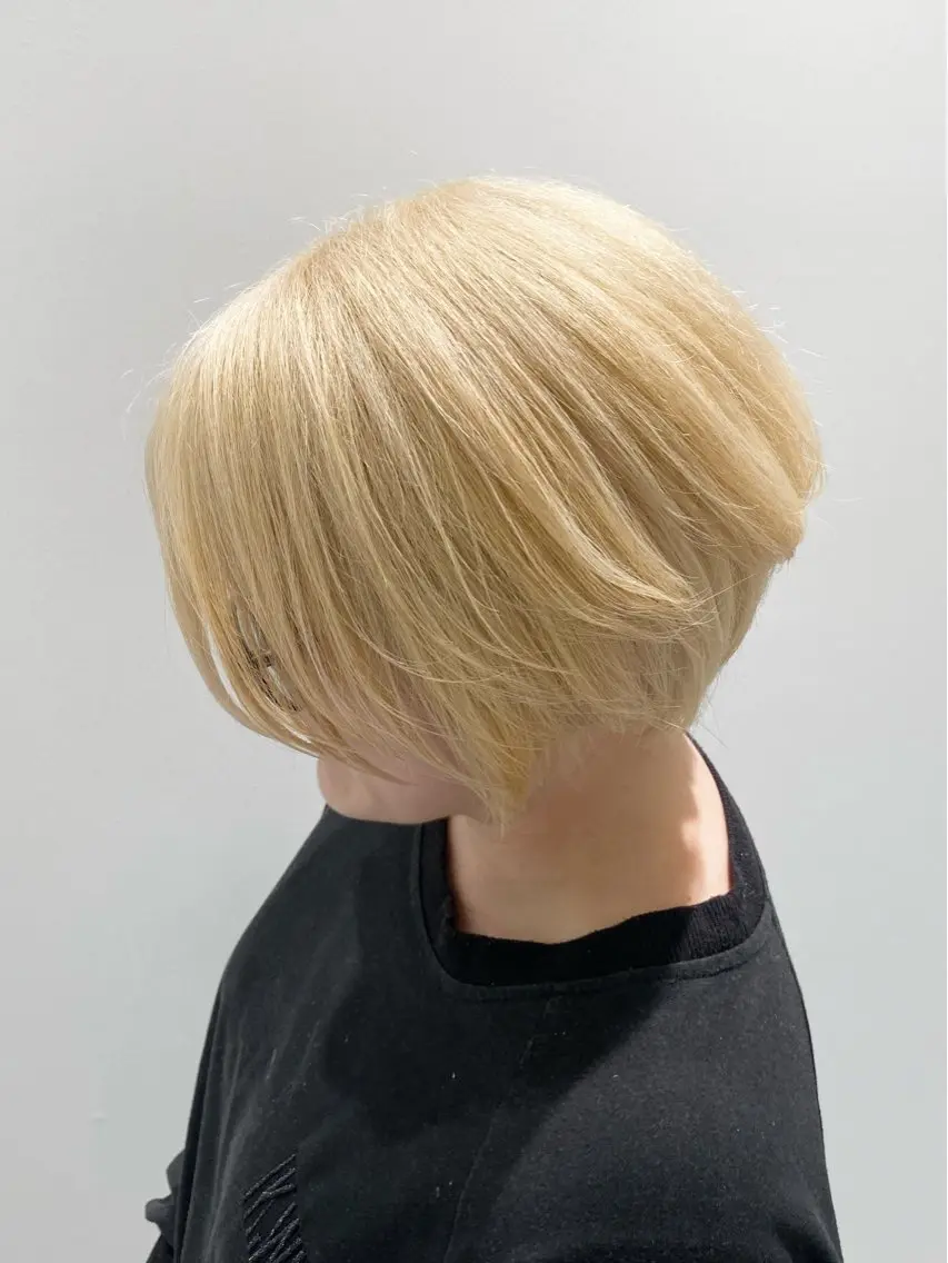 ショート カラー カット ヘアカラー トリートメント 前山拓巳 /マンツーマンサロンのヘアスタイル