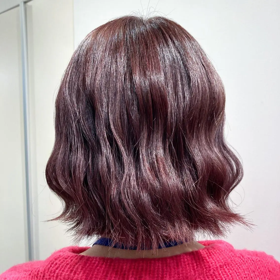 ミディアム カット ヘアカラー トリートメント 透明感カラー 板橋 島村美咲のヘアスタイル