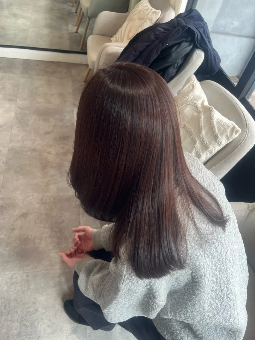 韓国風🌟顔まわりレイヤー限定🌟選べるカラーandデザインカット💇♀️+セラミドトリートメント✨(暖色/寒色)の写真