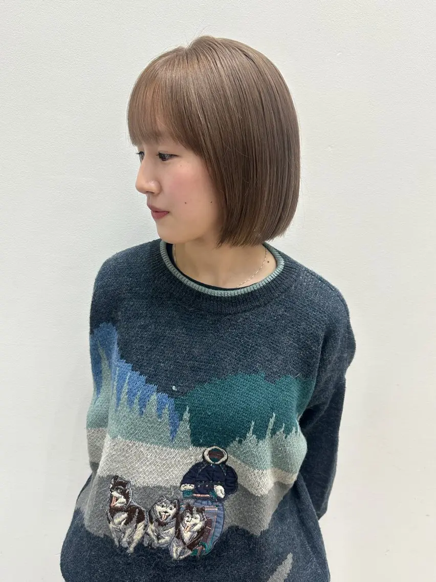 ショート カラー ヘアカラー トリートメント recipe 黒木 彩那のヘアスタイル