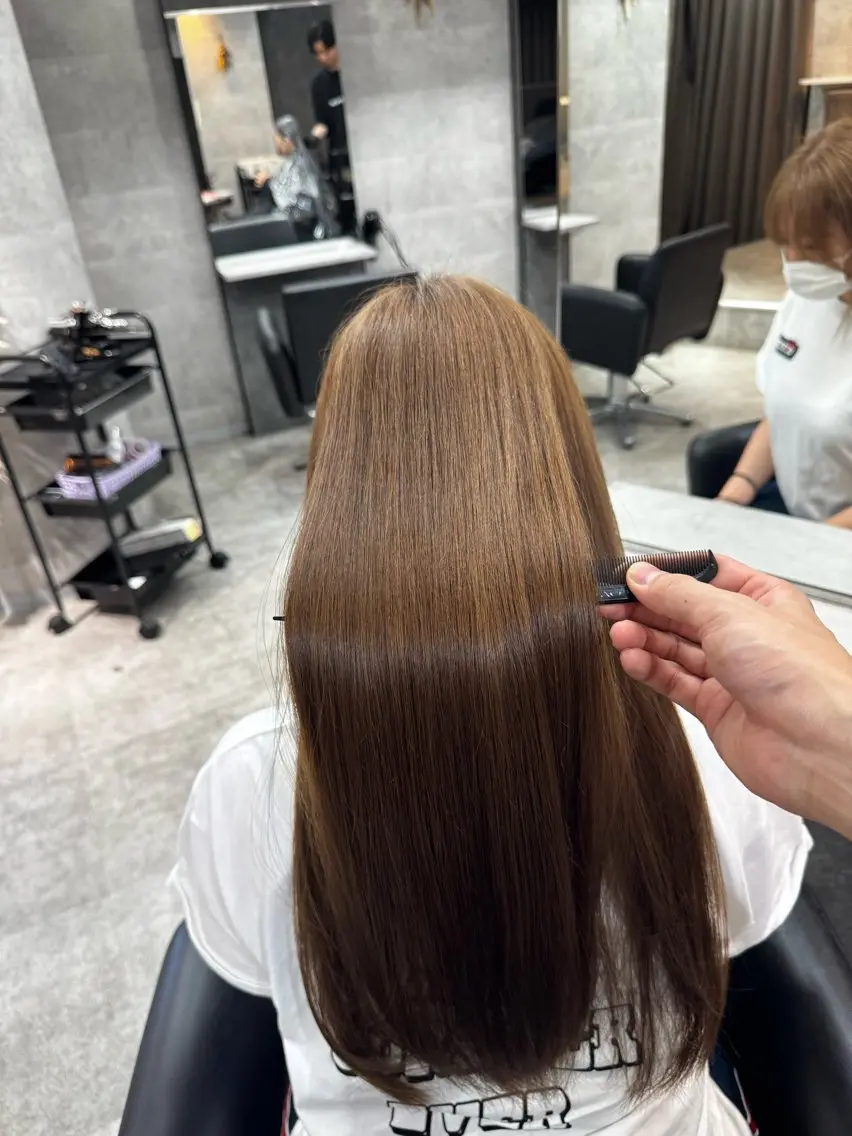ロング カラー カット ヘアカラー トリートメント 新宿/顔周りカット/ レイヤー/がっきーのヘアスタイル