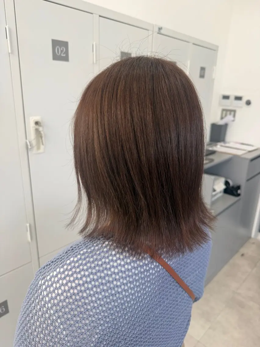 ミディアム カット ヘアカラー 結城 虹心のヘアスタイル